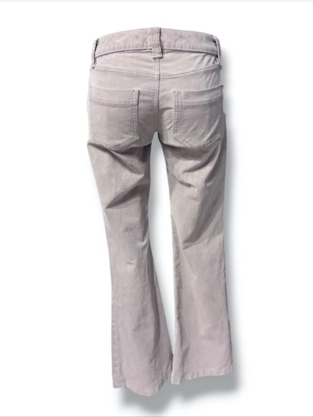 GAP Warm Grey Curvy Low Rise Corduroy Flare Pants Size 1 VINTAGE